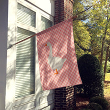 Load image into Gallery viewer, Embden Goose Pink Check Flag Canvas House Size BB7892CHF