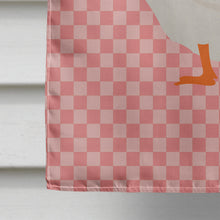 Load image into Gallery viewer, Embden Goose Pink Check Flag Canvas House Size BB7892CHF