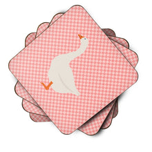 Load image into Gallery viewer, Embden Goose Pink Check Foam Coaster  BB7892FC