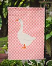 Load image into Gallery viewer, Embden Goose Pink Check Garden Flag - Outdoor Decorative Yard Flag