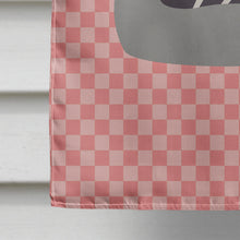 Load image into Gallery viewer, Pilgrim Goose Pink Check Flag Canvas House Size BB7893CHF