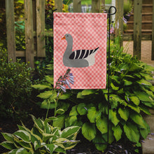 Load image into Gallery viewer, Pilgrim Goose Pink Check Garden Flag - Outdoor Decorative Yard Flag BB7893GF