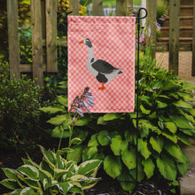 Load image into Gallery viewer, West of England Goose Pink Check Garden Flag - Outdoor Decorative Yard Flag