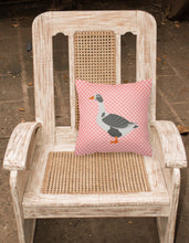 Load image into Gallery viewer, West of England Goose Pink Check Fabric Decorative Pillow BB7895PW1818