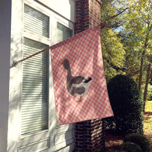 Load image into Gallery viewer, Toulouse Goose Pink Check Flag Canvas House Size BB7897CHF