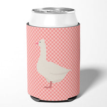 Load image into Gallery viewer, Roman Goose Pink Check Can or Bottle Hugger BB7898CC