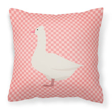 Load image into Gallery viewer, Roman Goose Pink Check Fabric Decorative Pillow BB7898PW1818