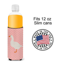 Load image into Gallery viewer, Shire Horse Pink Check   Hugger for slim cans