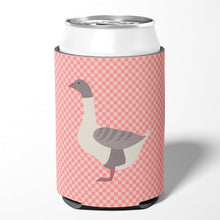 Load image into Gallery viewer, Buff Grey Back Goose Pink Check Can or Bottle Hugger BB7901CC