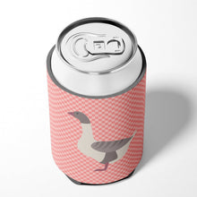 Load image into Gallery viewer, Buff Grey Back Goose Pink Check Can or Bottle Hugger BB7901CC