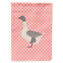Load image into Gallery viewer, Buff Grey Back Goose Pink Check Flag Canvas House Size BB7901CHF
