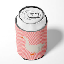 Load image into Gallery viewer, Sebastopol Goose Pink Check Can or Bottle Hugger BB7902CC