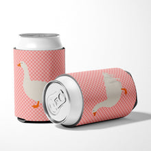Load image into Gallery viewer, Sebastopol Goose Pink Check Can or Bottle Hugger BB7902CC