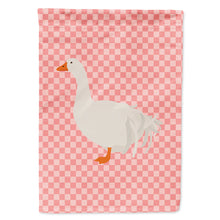 Load image into Gallery viewer, Sebastopol Goose Pink Check Flag Canvas House Size BB7902CHF