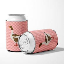 Load image into Gallery viewer, Pomeranian Rogener Goose Pink Check Can or Bottle Hugger BB7903CC