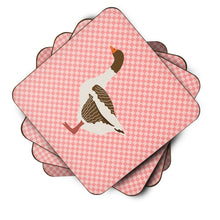 Load image into Gallery viewer, Pomeranian Rogener Goose Pink Check Foam Coaster  BB7903FC