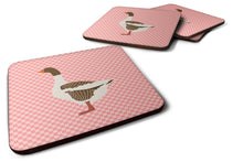 Load image into Gallery viewer, Pomeranian Rogener Goose Pink Check Foam Coaster  BB7903FC