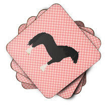 Load image into Gallery viewer, Pomeranian Rogener Goose Pink Check Foam Coaster  BB7904FC