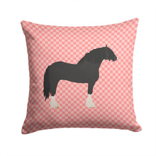 Load image into Gallery viewer, Pomeranian Rogener Goose Pink Check Throw Pillow - 14x14 Decorative Pillow – Art for Your Home &amp; Patio BB7904PW1414