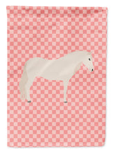 Load image into Gallery viewer, Paso Fino Horse Pink Check Garden Flag - Outdoor Decorative Yard Flag