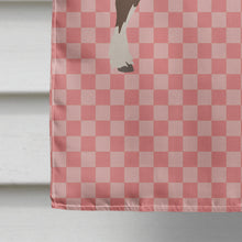 Load image into Gallery viewer, Percheron Horse Pink Check Flag Canvas House Size BB7906CHF