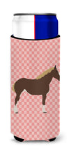 Load image into Gallery viewer, Percheron Horse Pink Check   Hugger for slim cans