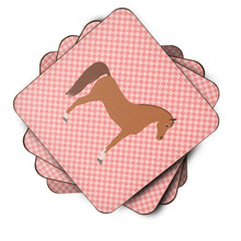 Load image into Gallery viewer, Arabian Horse Pink Check Foam Coaster  BB7911FC