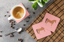 Load image into Gallery viewer, Arabian Horse Pink Check Foam Coaster  BB7911FC