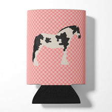 Load image into Gallery viewer, Cyldesdale Horse Pink Check Can or Bottle Hugger BB7912CC