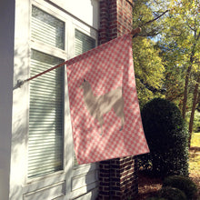 Load image into Gallery viewer, Llama Pink Check Flag Canvas House Size BB7916CHF