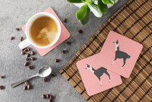 Load image into Gallery viewer, Llama Q' Ara Pink Check Foam Coaster  BB7918FC