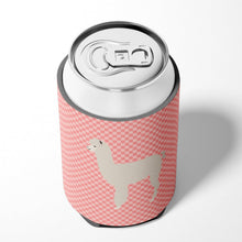 Load image into Gallery viewer, Alpaca Pink Check Can or Bottle Hugger BB7919CC