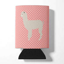Load image into Gallery viewer, Alpaca Pink Check Can or Bottle Hugger BB7919CC