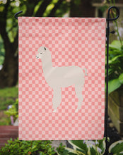 Load image into Gallery viewer, Alpaca Pink Check Garden Flag - Outdoor Decorative Yard Flag