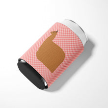 Load image into Gallery viewer, Alpaca Suri Pink Check Can or Bottle Hugger BB7920CC