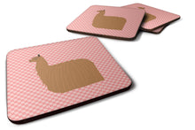 Load image into Gallery viewer, Alpaca Suri Pink Check Foam Coaster  BB7920FC
