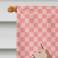 Load image into Gallery viewer, Guanaco Pink Check Flag Canvas House Size BB7921CHF
