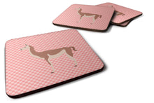 Load image into Gallery viewer, Guanaco Pink Check Foam Coaster  BB7921FC