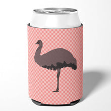 Load image into Gallery viewer, Emu Pink Check Can or Bottle Hugger BB7922CC