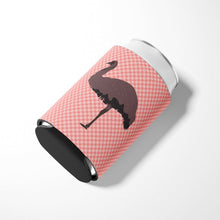 Load image into Gallery viewer, Emu Pink Check Can or Bottle Hugger BB7922CC