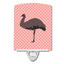 Load image into Gallery viewer, Emu Pink Check Ceramic Night Light BB7922CNL