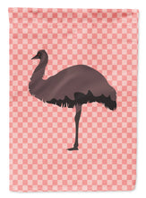 Load image into Gallery viewer, Emu Pink Check Garden Flag - Outdoor Decorative Yard Flag