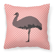 Load image into Gallery viewer, Emu Pink Check Fabric Decorative Pillow BB7922PW1818