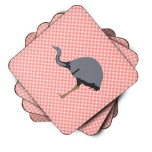 Load image into Gallery viewer, Rhea  Pink Check Foam Coaster  BB7923FC
