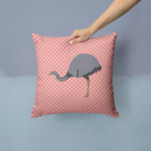 Load image into Gallery viewer, Rhea  Pink Check Throw Pillow - 14x14 Decorative Pillow – Art for Your Home &amp; Patio BB7923PW1414