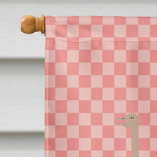 Load image into Gallery viewer, Common Ostrich Pink Check Flag Canvas House Size BB7924CHF