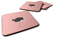 Load image into Gallery viewer, Common Ostrich Pink Check Foam Coaster  BB7924FC