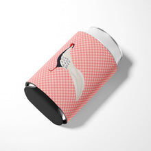 Load image into Gallery viewer, Silver Pheasant Pink Check Can or Bottle Hugger BB7929CC