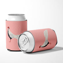 Load image into Gallery viewer, Silver Pheasant Pink Check Can or Bottle Hugger BB7929CC