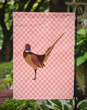Load image into Gallery viewer, Ring-necked Common Pheasant Pink Check Garden Flag - Outdoor Decorative Yard Flag